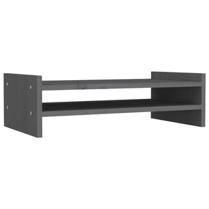 Supporto per monitor 50 x 27 x 15 cm legno massello di pino grigio 02_0021137