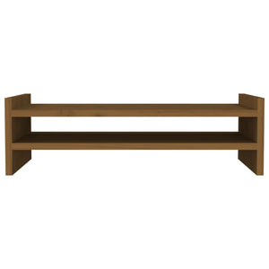 Supporto per Monitor ambra 50x27x15 cm Legno Massello di Pino 814022