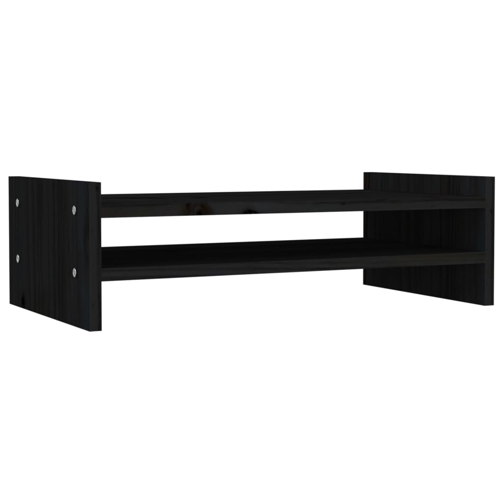 Supporto per Monitor Nero 50x27x15 cm in Legno Massello di Pino cod mxl 60883