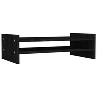 Supporto per Monitor Nero 50x27x15 cm in Legno Massello di Pino cod mxl 60883