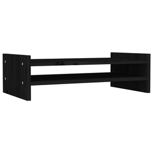 Supporto per Monitor Nero 50x27x15 cm in Legno Massello di Pino cod mxl 60883