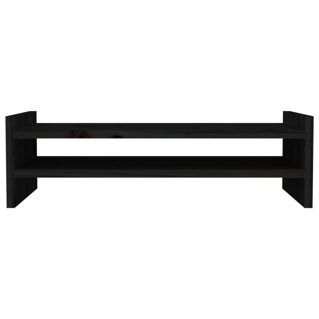 Supporto per Monitor Nero 50x27x15 cm in Legno Massello di Pino cod mxl 60883