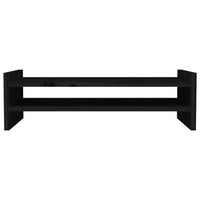 Supporto per Monitor Nero 50x27x15 cm in Legno Massello di Pino cod mxl 60883