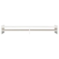 Supporto per Monitor Bianco 100x27x15 cm Legno Massello di Pino cod mxl 73362