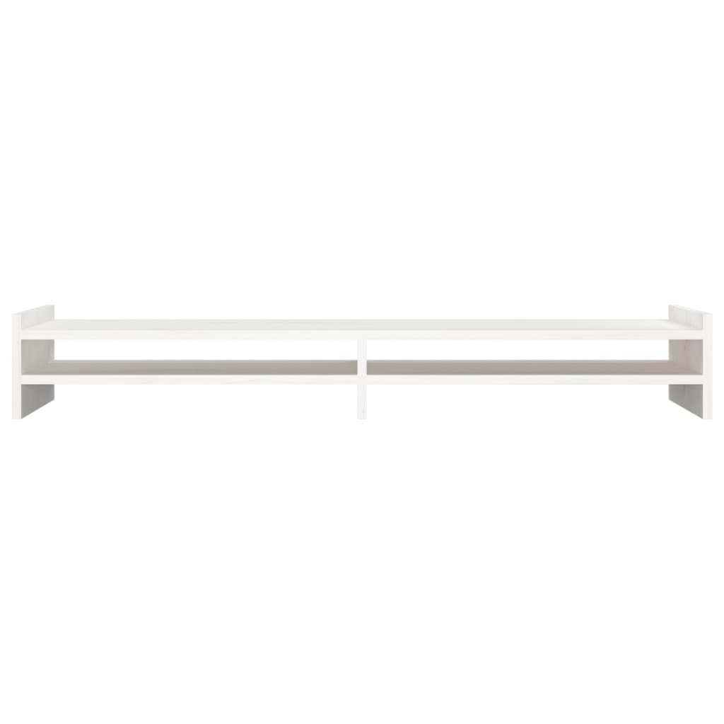 Supporto per monitor 100 x 27 x 15 cm legno massello di pino bianco 02_0004427