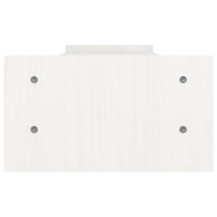 Supporto per Monitor Bianco 100x27x15 cm Legno Massello di Pino cod mxl 73362
