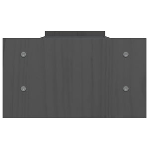 Supporto per monitor tavolo da scrivania 100 x 27 x 15 cm in legno massello di pino grigio 02_0044846
