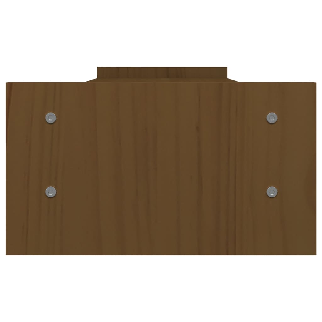Supporto per monitor 100 x 27 x 15 cm legno massello di pino marrone 02_0004428