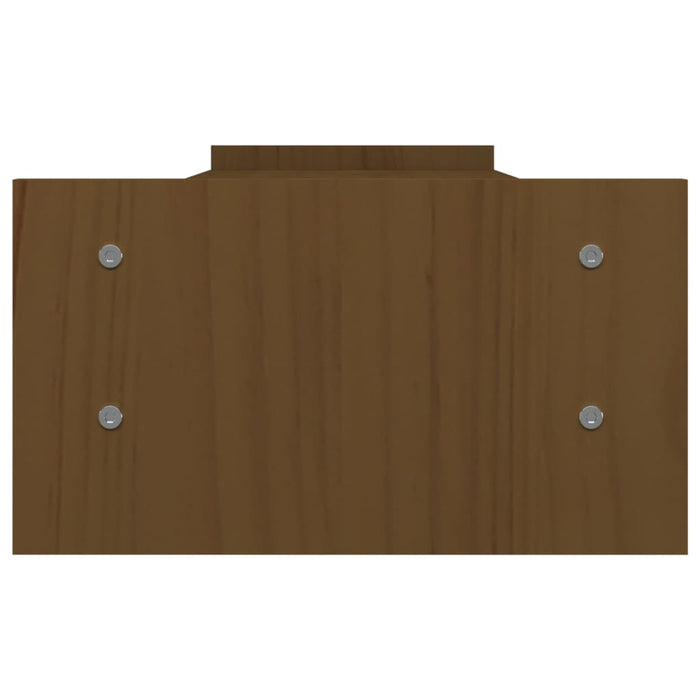 Supporto per monitor 100 x 27 x 15 cm legno massello di pino marrone 02_0004428