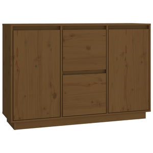 Credenza Marrone ambra 111x34x75 cm in Legno Massello di Pino 814312