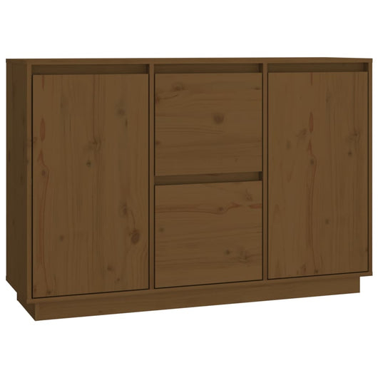 Credenza Marrone ambra 111x34x75 cm in Legno Massello di Pino 814312