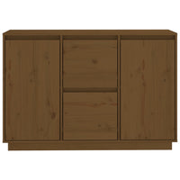 Credenza Marrone Miele 111x34x75 cm in Legno Massello di Pino