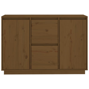 Credenza Marrone ambra 111x34x75 cm in Legno Massello di Pino 814312