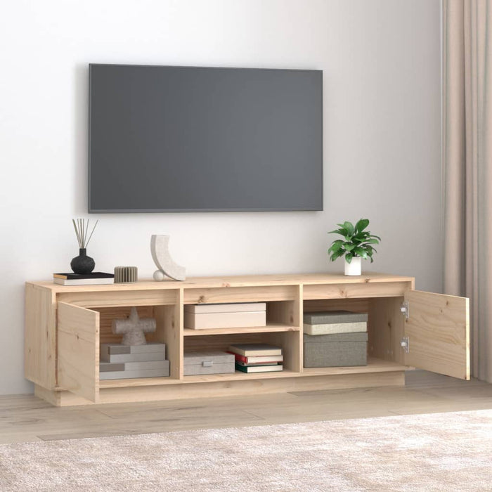 Mobile Porta TV 140x35x40 cm in Legno Massello di Pino 814314