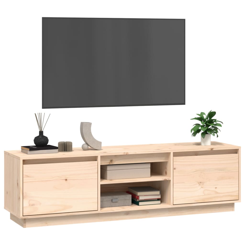 Mobile Porta TV 140x35x40 cm in Legno Massello di Pino cod mxl 33963