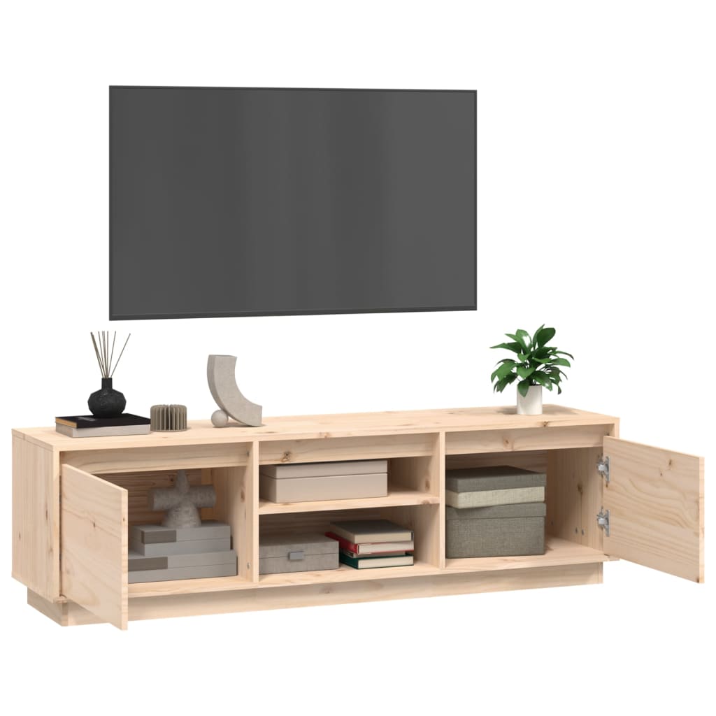 Mobile Porta TV 140x35x40 cm in Legno Massello di Pino cod mxl 33963