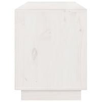 Mobile Porta TV Bianco 176x37x47,5 cm in Legno Massello di Pino 814320