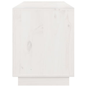Mobile Porta TV Bianco 176x37x47,5 cm in Legno Massello di Pino 814320