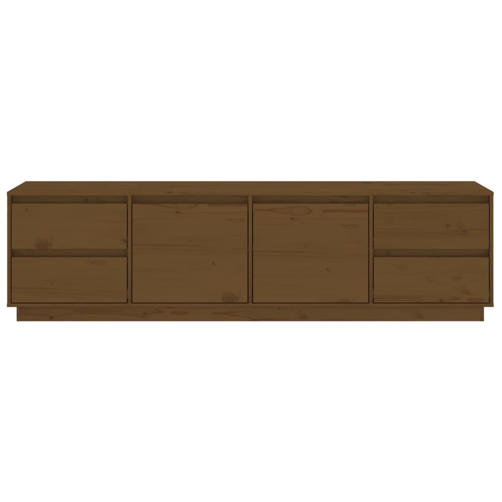Mobile Porta TV-Mobile per TV-Credenza TV ambra 176x37x47,5 cm in Legno Massello di Pino