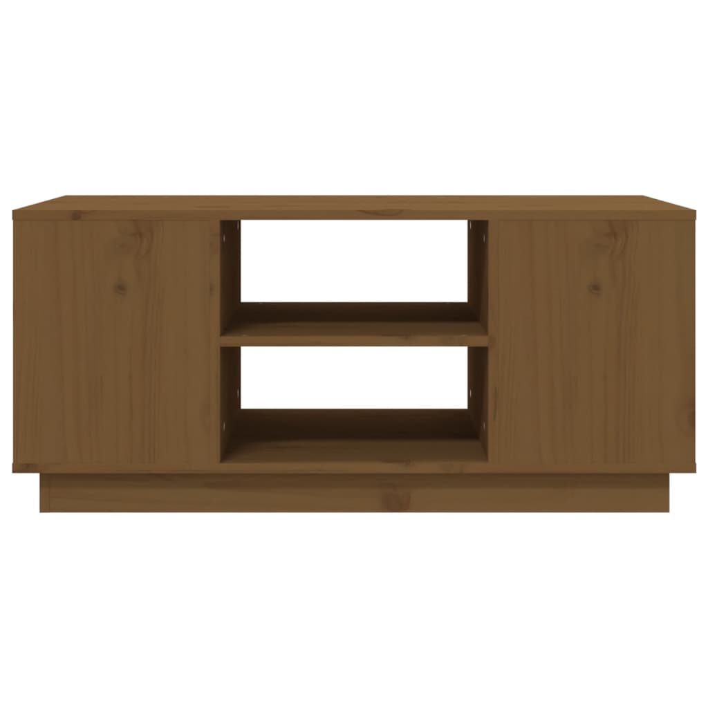 Tavolino da Salotto Miele 90x49x40,5 cm Legno Massello di Pino