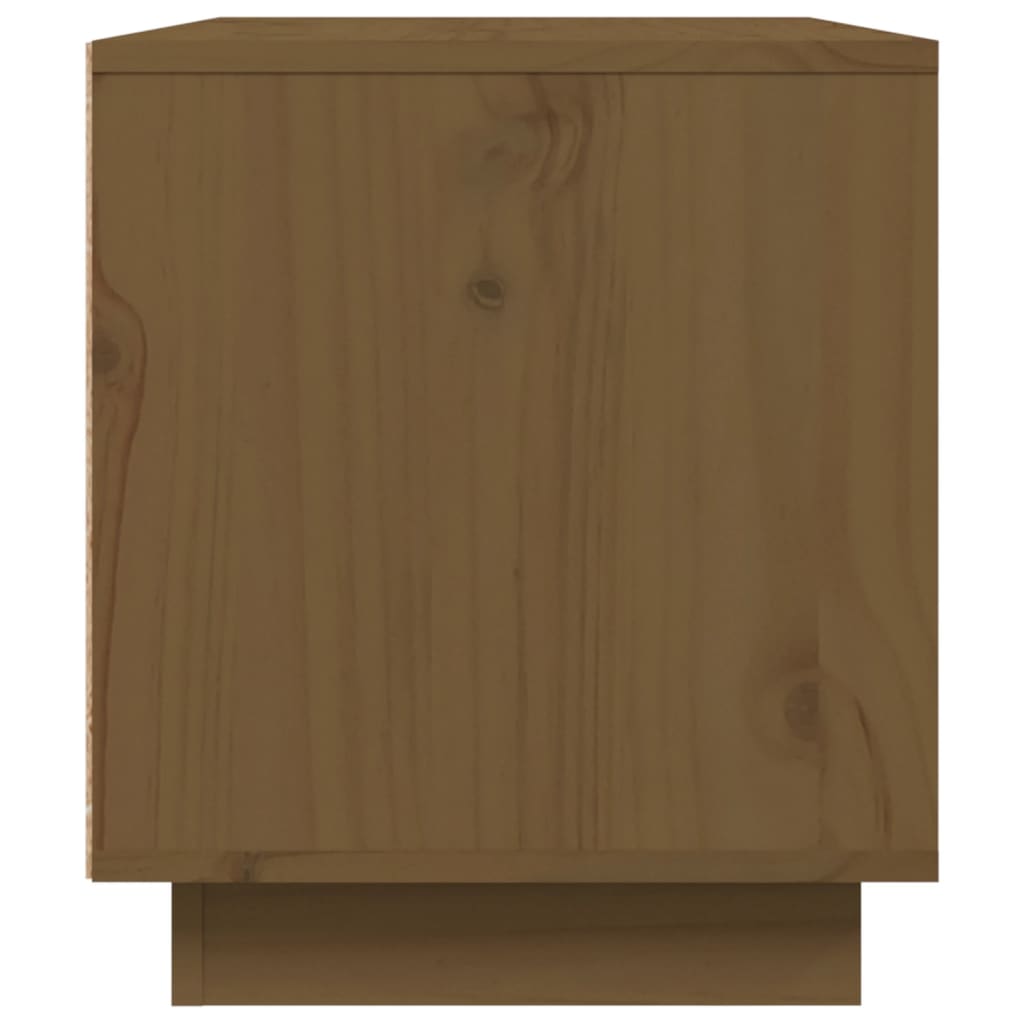 Mobile Porta TV-Mobile per TV-Credenza TV ambra 80x35x40,5 cm in Legno Massello di Pino 194192