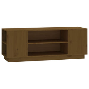 Mobile Porta TV ambra 110x35x40,5 cm in Legno Massello di Pino 814412
