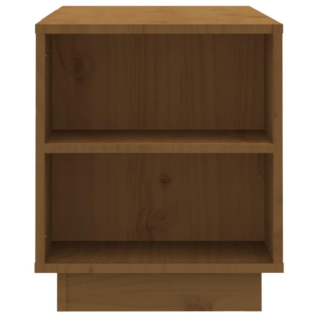 Mobile Porta TV-Mobile per TV-Credenza TV ambra 110x35x40,5 cm in Legno Massello di Pino 564422