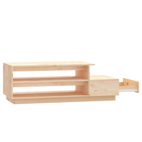 Tavolino da Salotto 120x50x40,5 cm in Legno Massello di Pino 814414