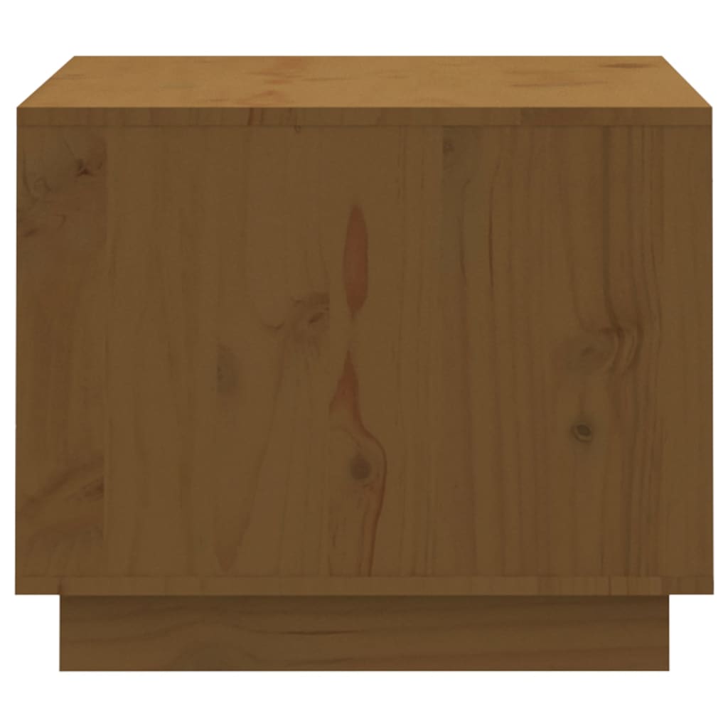 Tavolino da Salotto ambra 120x50x40,5 cm Legno Massello di Pino 814417