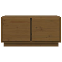 Tavolino da Salotto Miele 80x50x40 cm Legno Massello di Pino cod mxl 26974