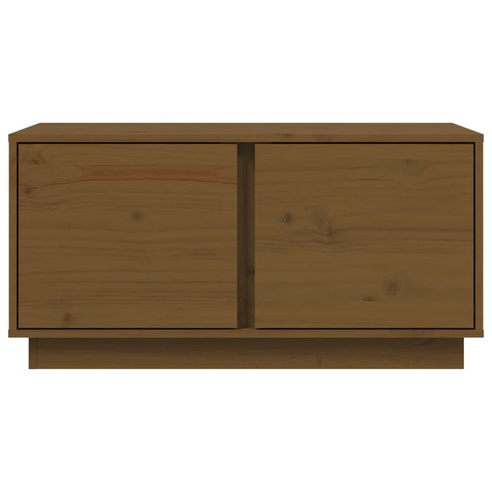 Tavolino da Salotto Miele 80x50x40 cm Legno Massello di Pino cod mxl 26974