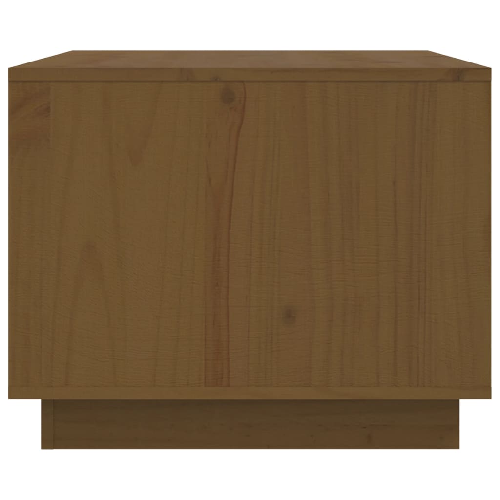 Tavolino da Salotto Miele 80x50x40 cm Legno Massello di Pino cod mxl 26974