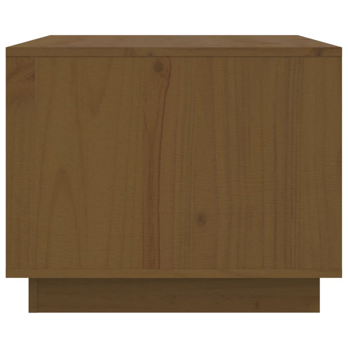 Tavolino da Salotto Miele 80x50x40 cm Legno Massello di Pino cod mxl 26974