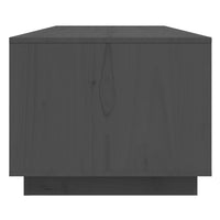 Tavolino da Salotto Grigio 110x50x40 cm Legno Massello di Pino 814426