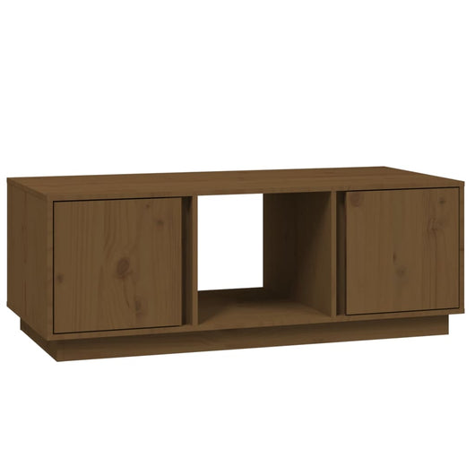Tavolino da Salotto-Tavolino da soggiorno-Tavolo ambra 110x50x40 cm Legno Massello di Pino 304379
