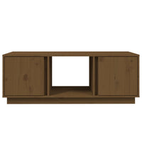 Tavolino da Salotto-Tavolino da soggiorno-Tavolo ambra 110x50x40 cm Legno Massello di Pino 304379