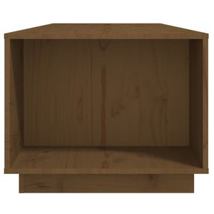 Tavolino da Salotto ambra 110x50x40 cm Legno Massello di Pino 814432