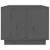 Tavolino da Salotto Grigio 80x50x40 cm Legno Massello di Pino cod mxl 26418
