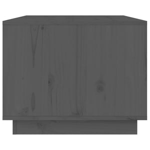 Tavolino da Salotto Grigio 80x50x40 cm Legno Massello di Pino cod mxl 26418