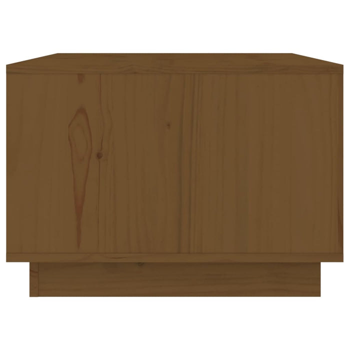 Tavolino da Salotto ambra 80x50x35 cm Legno Massello di Pino 814442