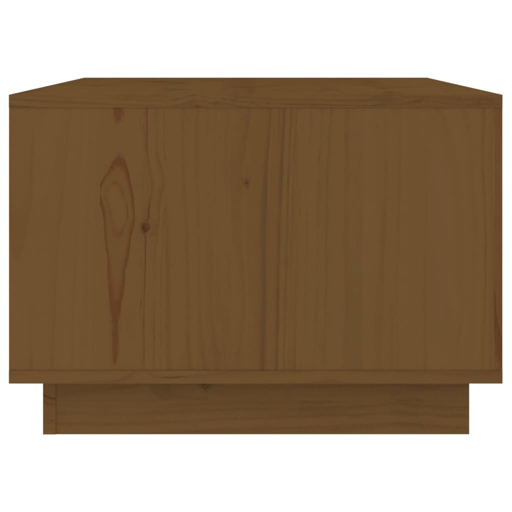 Tavolino da Salotto ambra 80x50x35 cm Legno Massello di Pino 814442