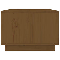 Tavolino da Salotto ambra 80x50x35 cm Legno Massello di Pino 814442