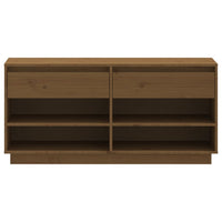 Scarpiera ambra 110x34x52 cm in Legno Massello di Pino 814447
