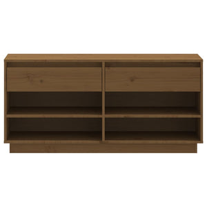 Scarpiera ambra 110x34x52 cm in Legno Massello di Pino 814447