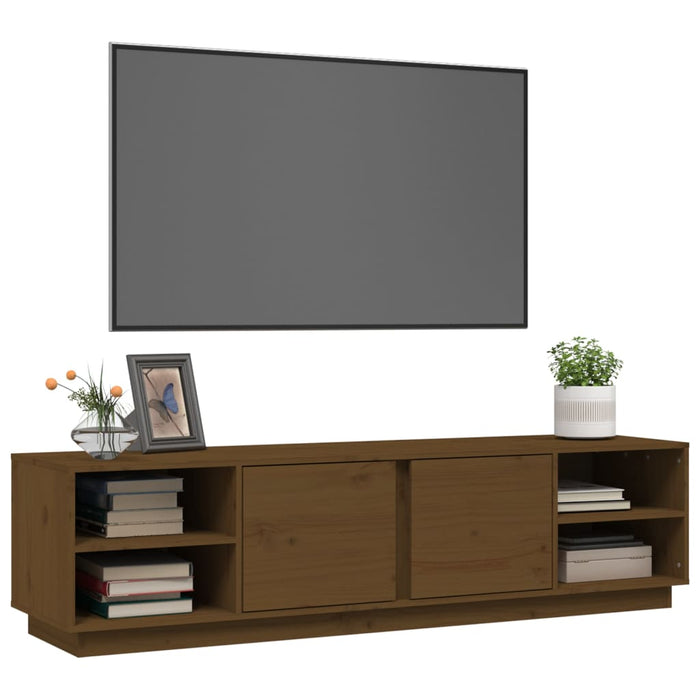 Mobile Porta TV ambra 156x40x40 cm in Legno Massello di Pino 814457