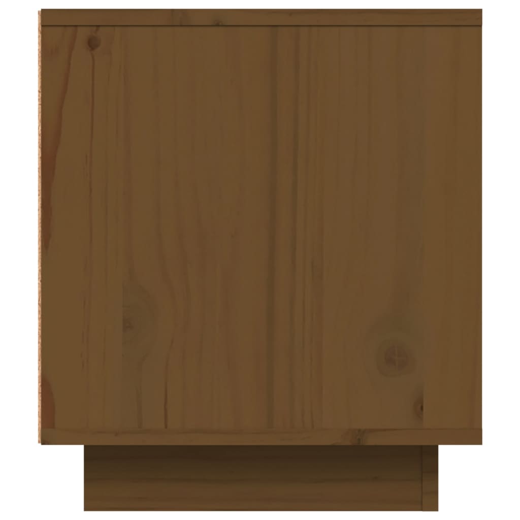 Mobile Porta TV-Mobile per TV-Credenza TV ambra 80x35x40,5 cm in Legno Massello di Pino 600981
