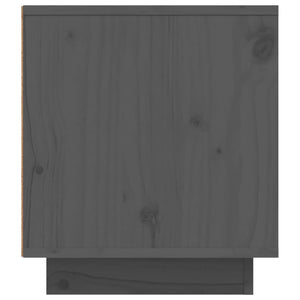 Mobile Porta TV Grigio 110x35x40,5 cm in Legno Massello di Pino 814476