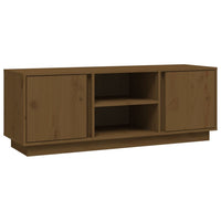 Mobile Porta TV ambra 110x35x40,5 cm in Legno Massello di Pino 814477