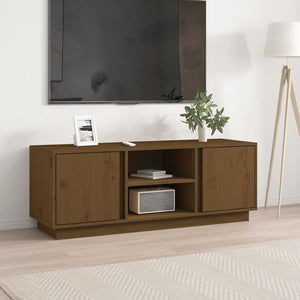 Mobile Porta TV ambra 110x35x40,5 cm in Legno Massello di Pino 814477