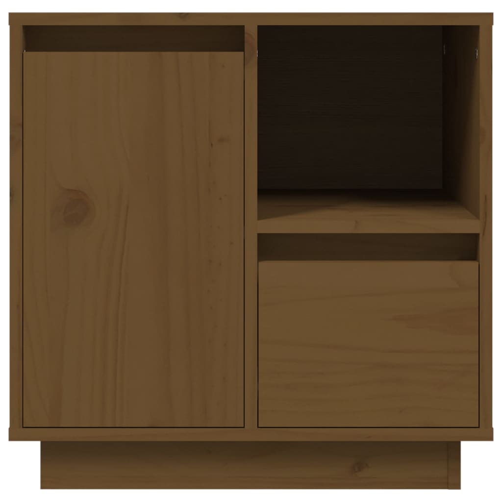 Comodini 2 pz ambra 50x34x50 cm in Legno Massello di Pino 814486